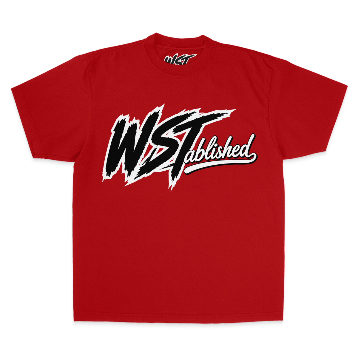 Brushstroke Tee – Red