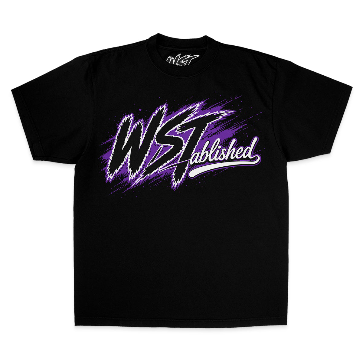 Brushstroke Tee Black